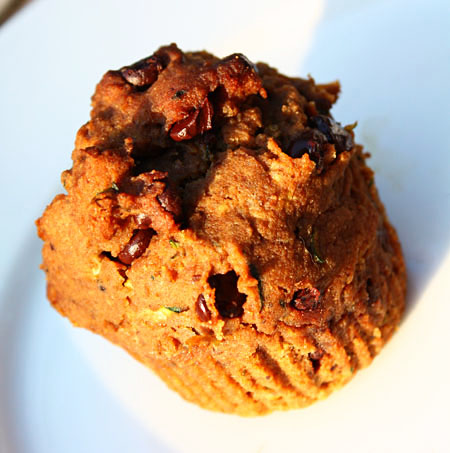 zucchini muffin. I've never been much of a baker. Oh, I enjoy baking, 